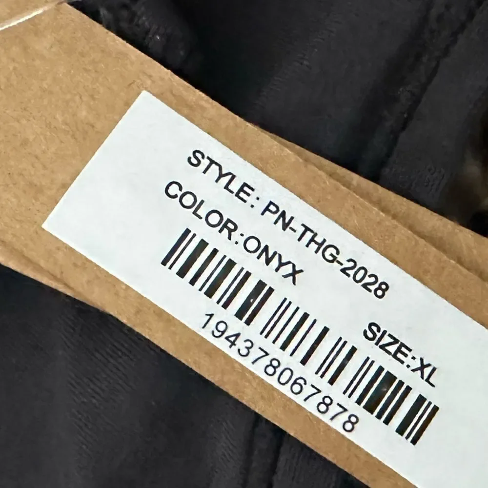 NWT SKIMS Fits Everybody Dipped Front Thong In Onyx Black